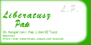 liberatusz pap business card